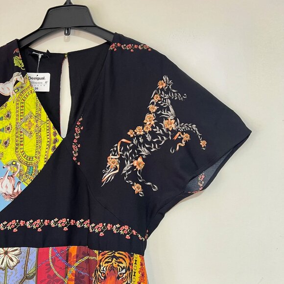 NEW Desigual Kimino Style Sleeve Mini Dress, Size 36 EU - Picture 11 of 16